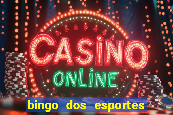 bingo dos esportes para imprimir